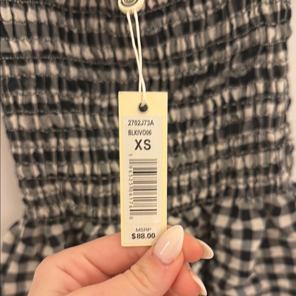 Gingham Ruffle Smocked Top - Picture 3 of 3